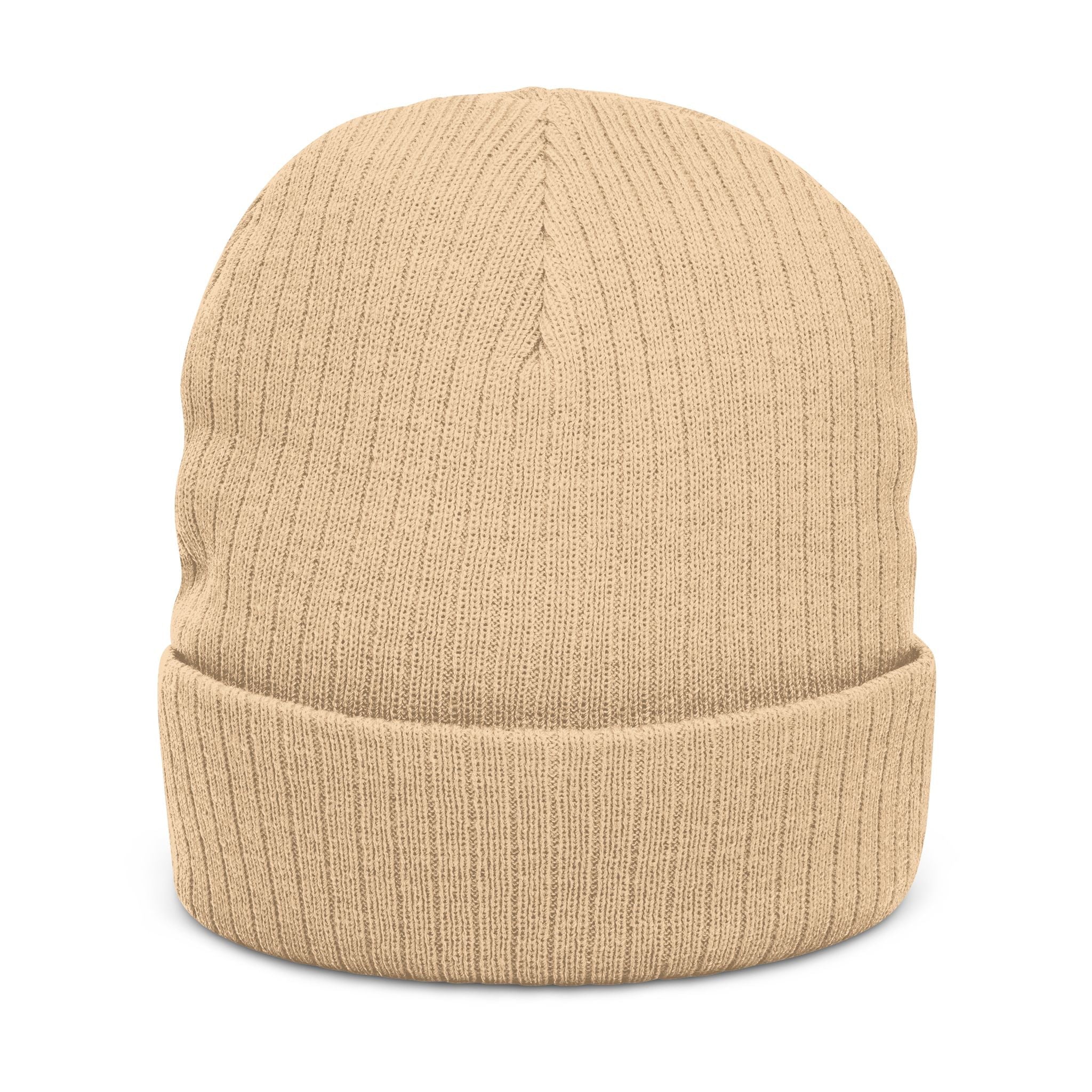 Fair Trick Act Ribbed Knit Beanie (Embroidery)